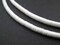 The Bead Chest African Vinyl Beads, Ghana Vulcanite Crafts Supplies for DIY Jewelry Making, Necklaces, Bracelets (4mm, White)